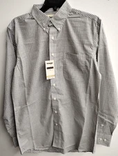 Wrangler Riata Long Sleeve Plaid Shirt, 112365846, Light Weight, Grey Plaid