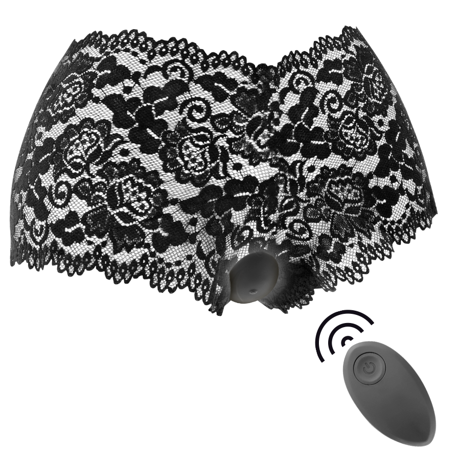 306646 BLACK&SILVER - STIMOLATORE TELECOMANDO ZARA CON SLIP IN OMAGGIO