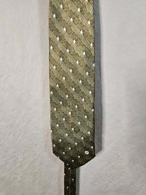 Versace Classic V2 tie green striped with diamonds