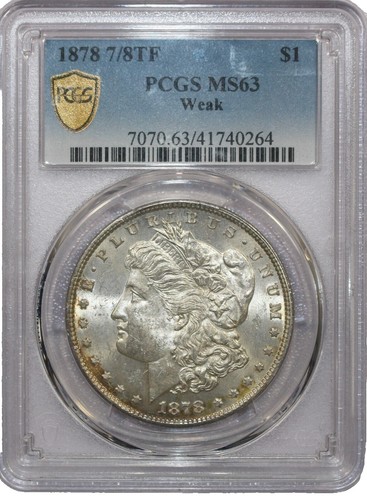 1887 MORGAN SILVER DOLLAR ~PCGS MS 63 ~BEAUTIFUL COIN~REF#5268 | eBay