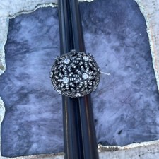 .925 Sterling Silver black Rhodium  White Sapphire Ring Jewelry Gifts Flowers