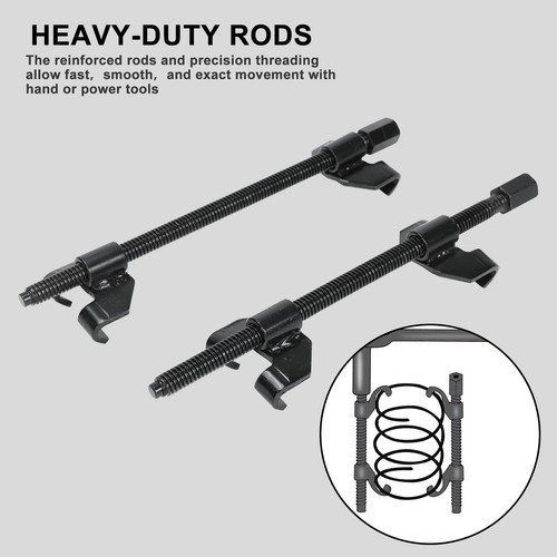15" 380mm Coil Spring Compressor Tool Heavy Duty Auto Suspension Compression Rem - Picture 2 of 8