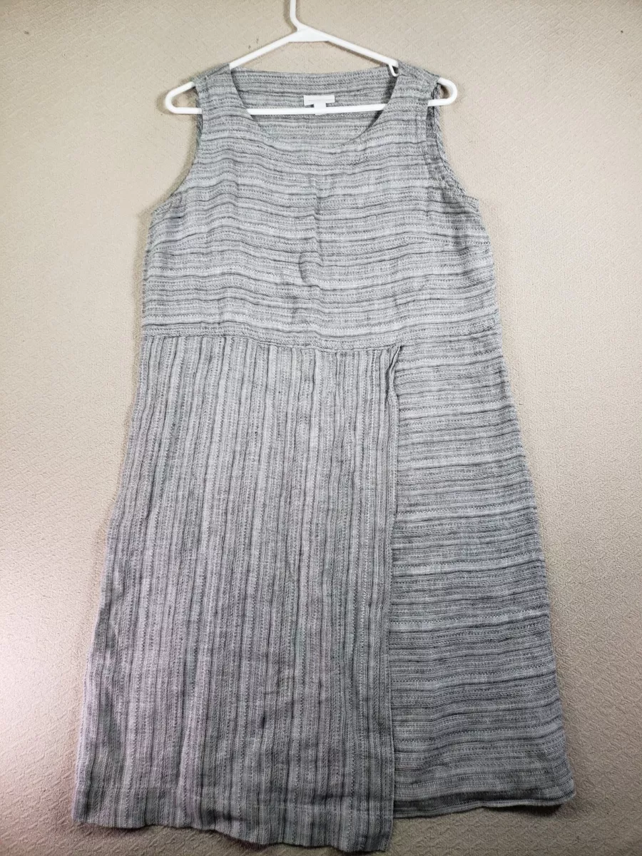 J jill deals white linen dress