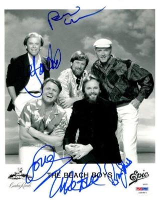 REPRINT - BEACH BOYS Rare Signed 8 x 10 Glossy Photo Poster RP
