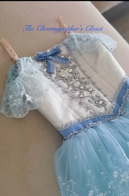 Pro Fancy Graduation Ball Nutcracker Clara Blue Ballet Dress Costume Large  Fit | eBay