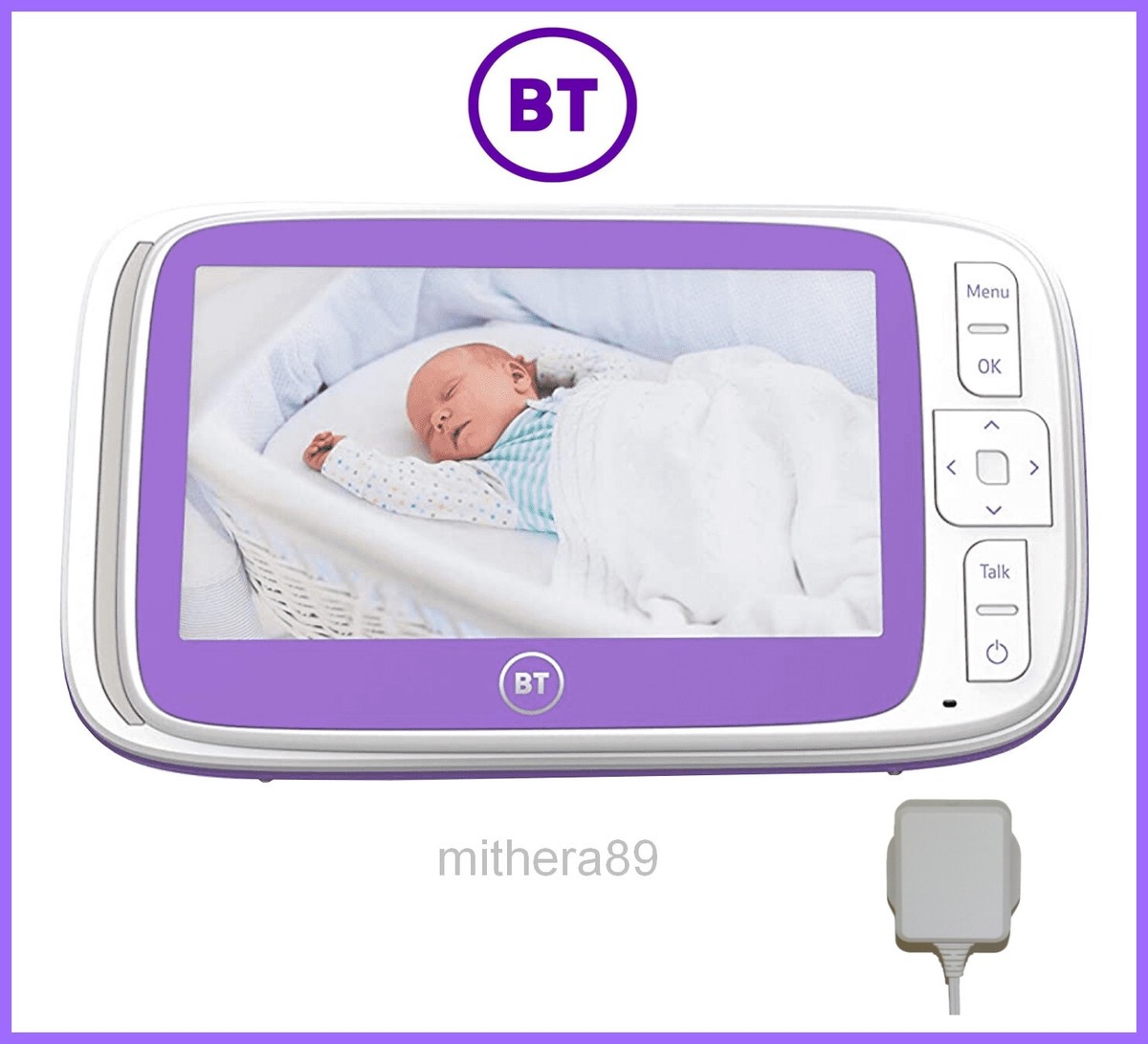 BT 6000 Video Baby Monitor PARENT UNIT CHARGER ONLY 5