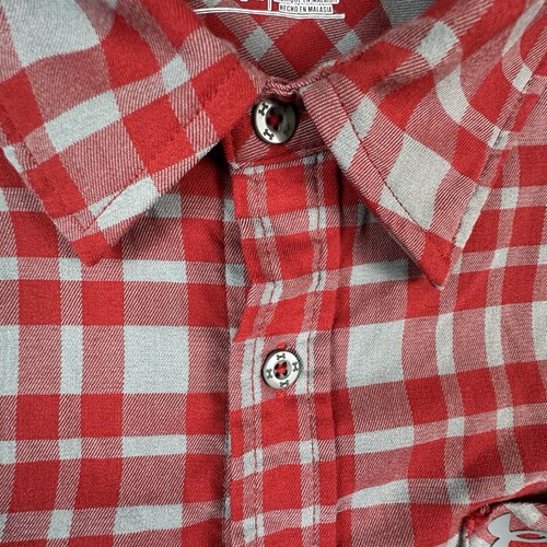 Under Armour Shirt Mens XL Red Plaid NCAA OLE MISS Rebels Long Sleeve Flannel - Picture 9 of 13