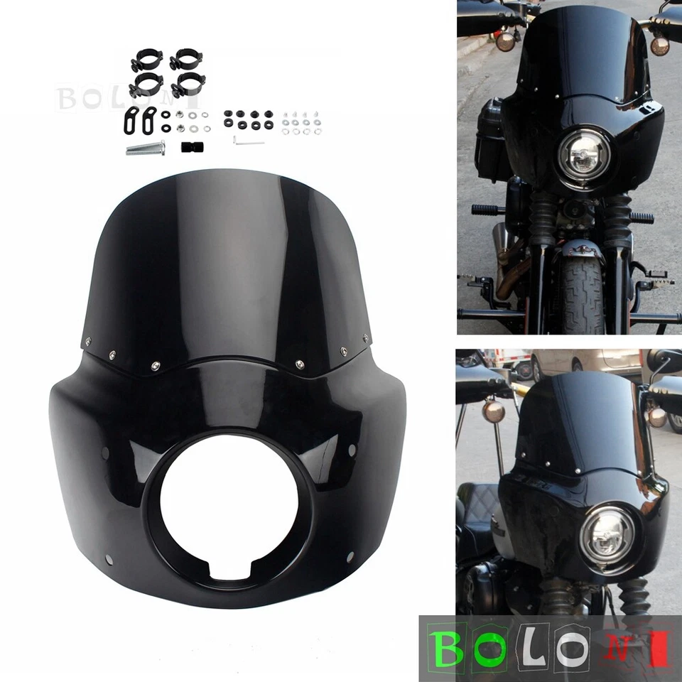 For Harley Low Rider S FXLRS 2020-2025 Club Style Front Fairing Windshield Kit - Image 2 of 4