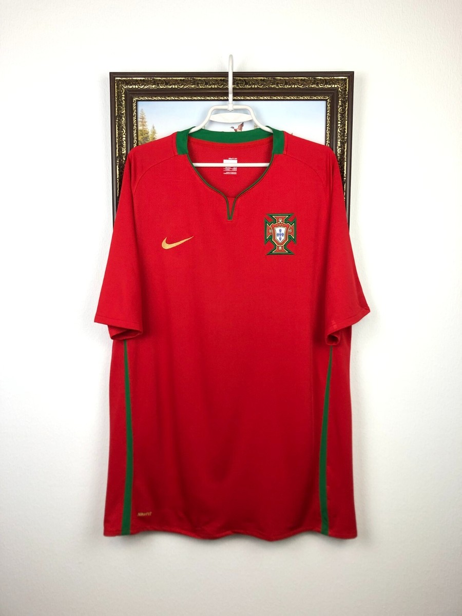 Portugal Home football shirt 2008 Soccer Nike Jersey Mens National