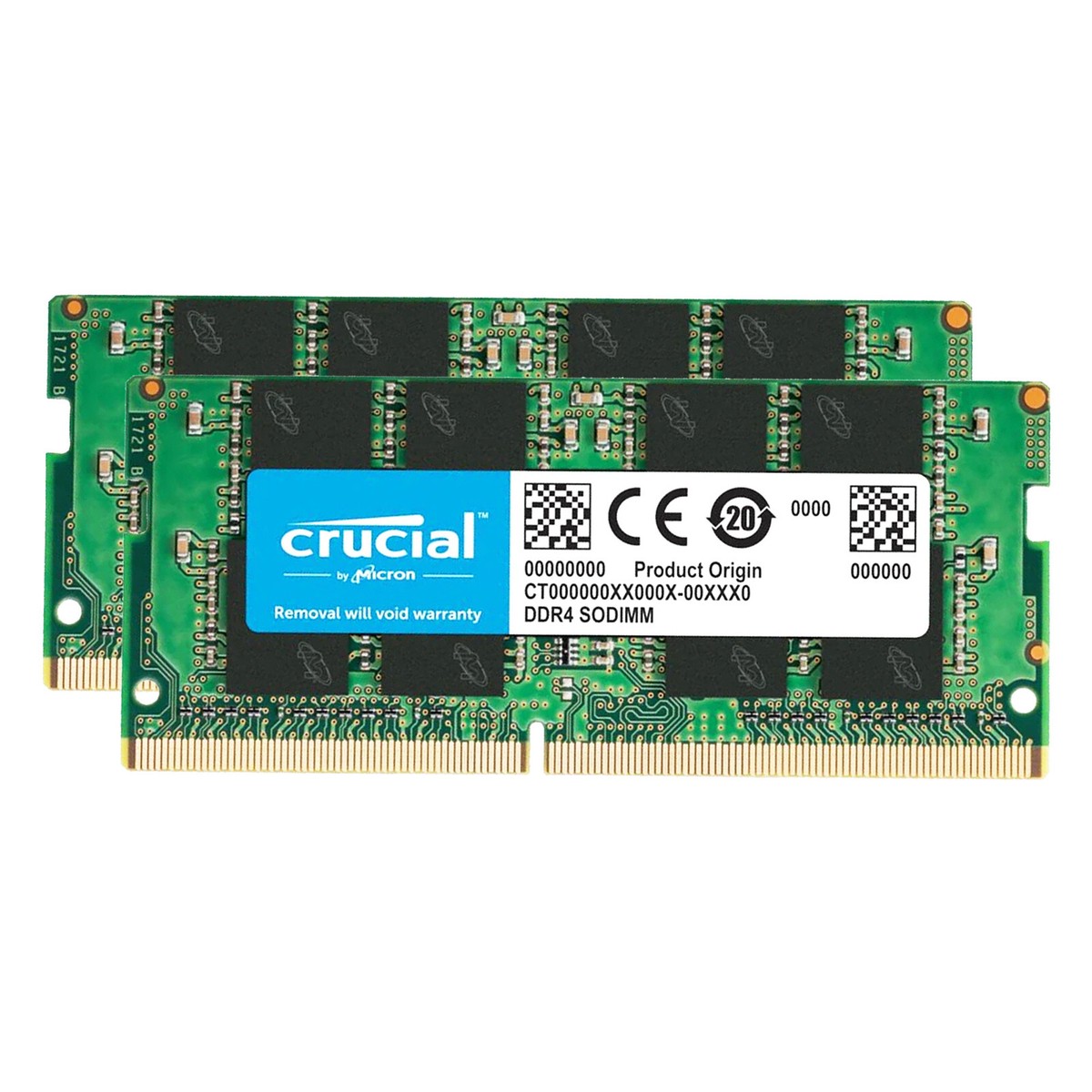 Crucial DDR4-3200 SODIMM 32GB KIT 2×16GB Sealed- Crucial 32GB KIT 2x 16GB 3200MHz Laptop Memory SODIMM DDR4