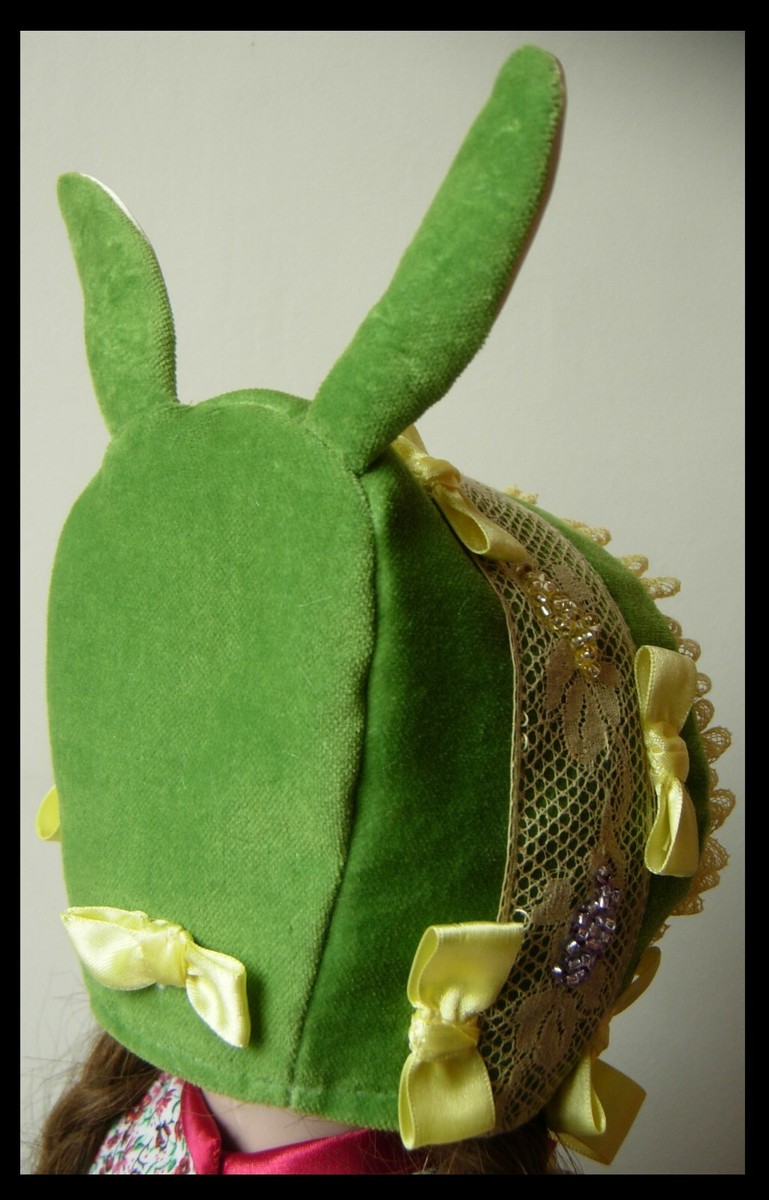 Chapeau Lapin Pour Poupée Ancienne – Jumeau, SFBJ, Kestner, Halbig – NEUF