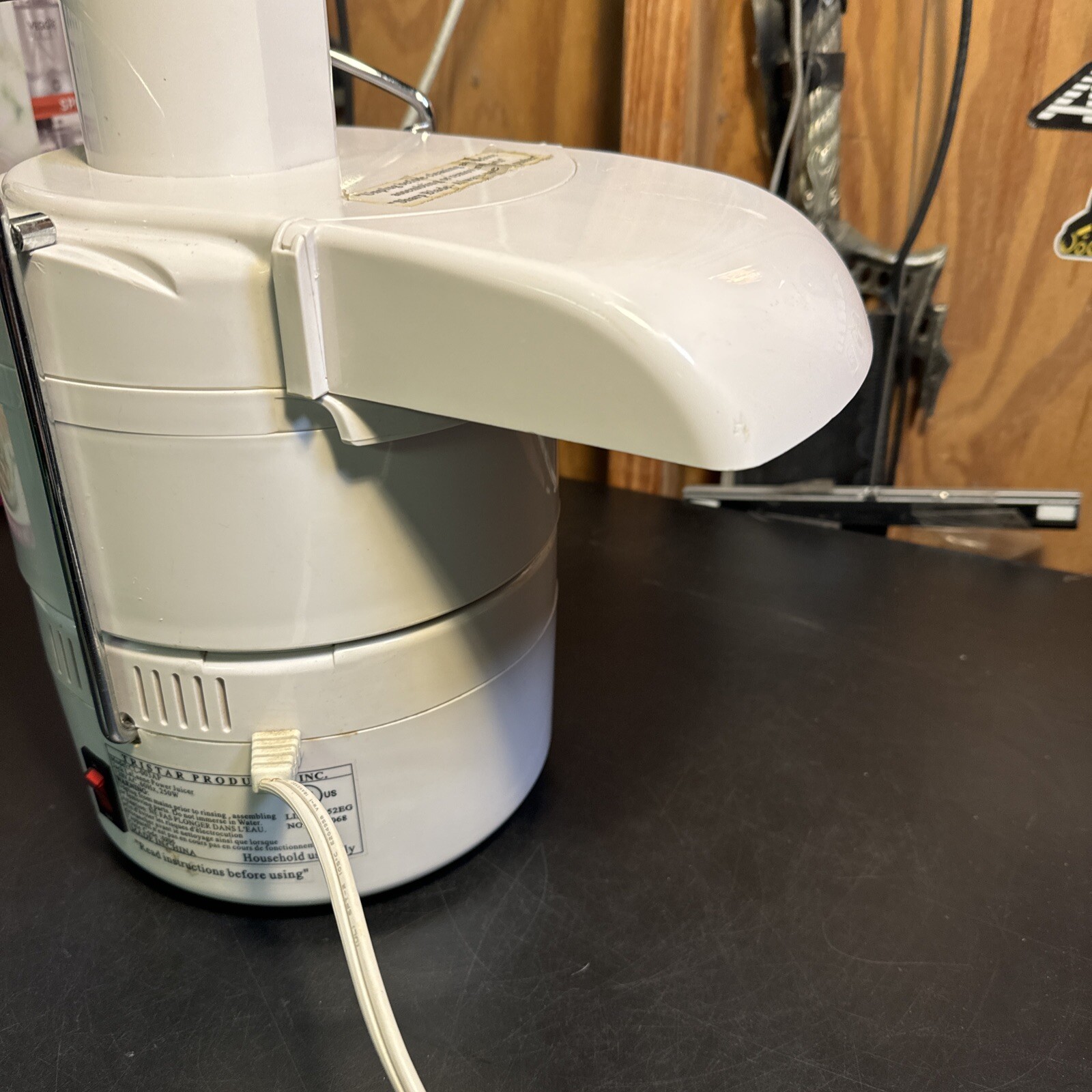 JACK LALANNE'S POWER JUICER 250W CL003AP JUICE PULP EXTRACTOR TESTED