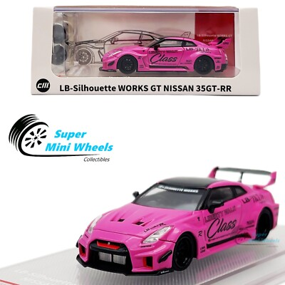 #ad #ad CM Model 1:64 LB Silhouette Works GT Nissan 35GT RR Pink with extra wheels $27.99