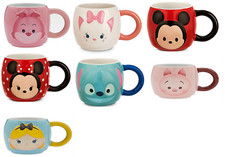 Disney Store Tsum Tsum Mug Stitch Cheshire Cat Piglet Marie Alice NEW
