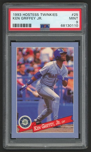 1993 HOSTESS TWINKIES KEN GRIFFEY JR. #25 SEATTLE MARINERS HOF PSA 9 MINT