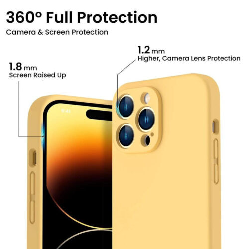 Coque iPhone 15 14 13 12 11 Pro Silicone Antichoc Mat+Protection Verre trempé - Zdjęcie 6 z 27