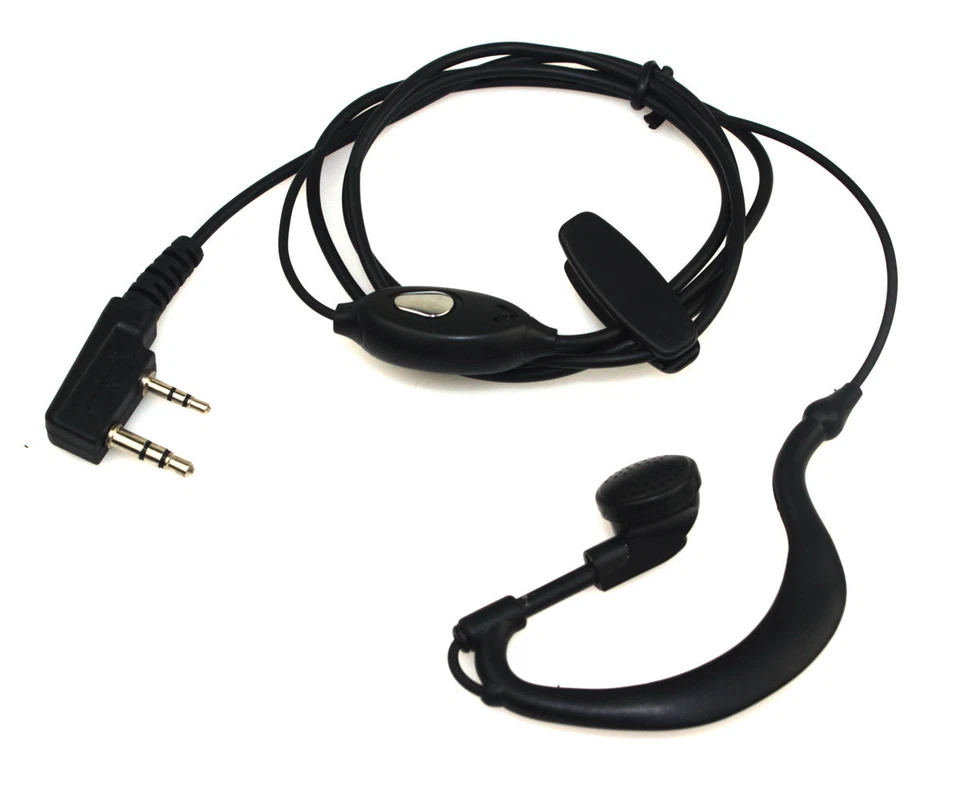 Auriculares de micrófono de 2 pines para Retevis H777/RT22/Baofeng UV5R/Kenwood Walkie Talkie (10X) Foto 3 de 4