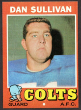 1971 Topps #108 Dan Sullivan RC VG-EX Baltimore Colts