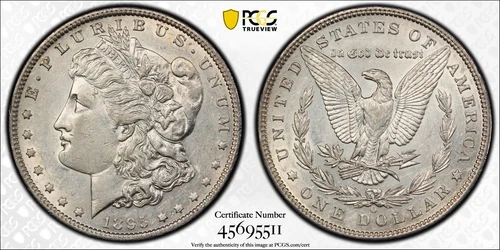 1895 O Morgan Silver Dollar $1 PCGS AU 53