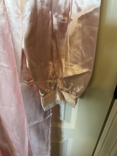 Vintage Barad & CO - Sz M- Long Grannie Nightgown-Cotton-Poly Pink Cottagecore - 第 4/5 張圖片