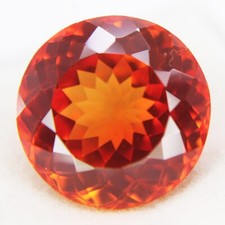 12 Ct Certified Natural Spessartite Garnet Fire Orange Round Loose Gemstones