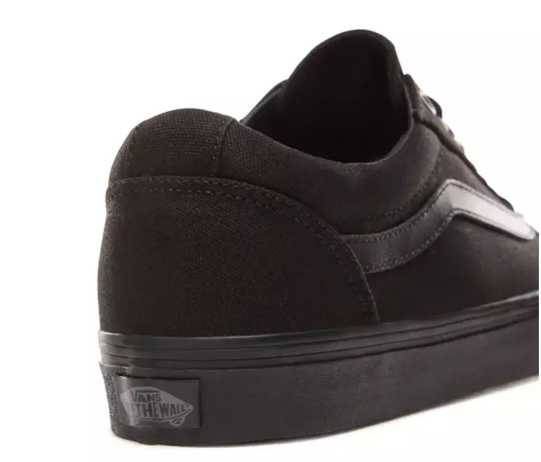 All black vans for cheap school