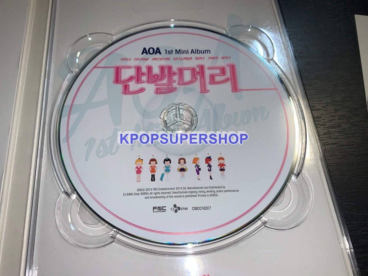 AOA サイン入り 1st mini album short hair AOA 1st Mini Album