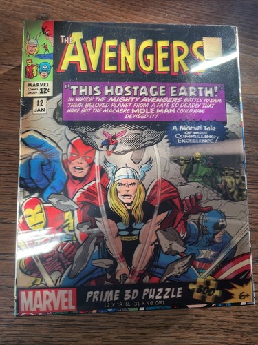 NEW Marvel Avengers THIS HOSTAGE EARTH 300pc Prime 3D Lenticular Puzzle 12x18