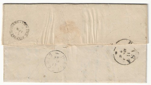 1863 Regno d'Italia - 5 cent. De La Rue su lettera per Pisa con annullo Calci - Foto 2 di 2