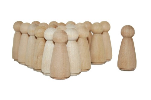 Muñeca de madera 10-2" para niña sin falda cantidad a granel descuento clavija boda rústica - Imagen 7 de 10