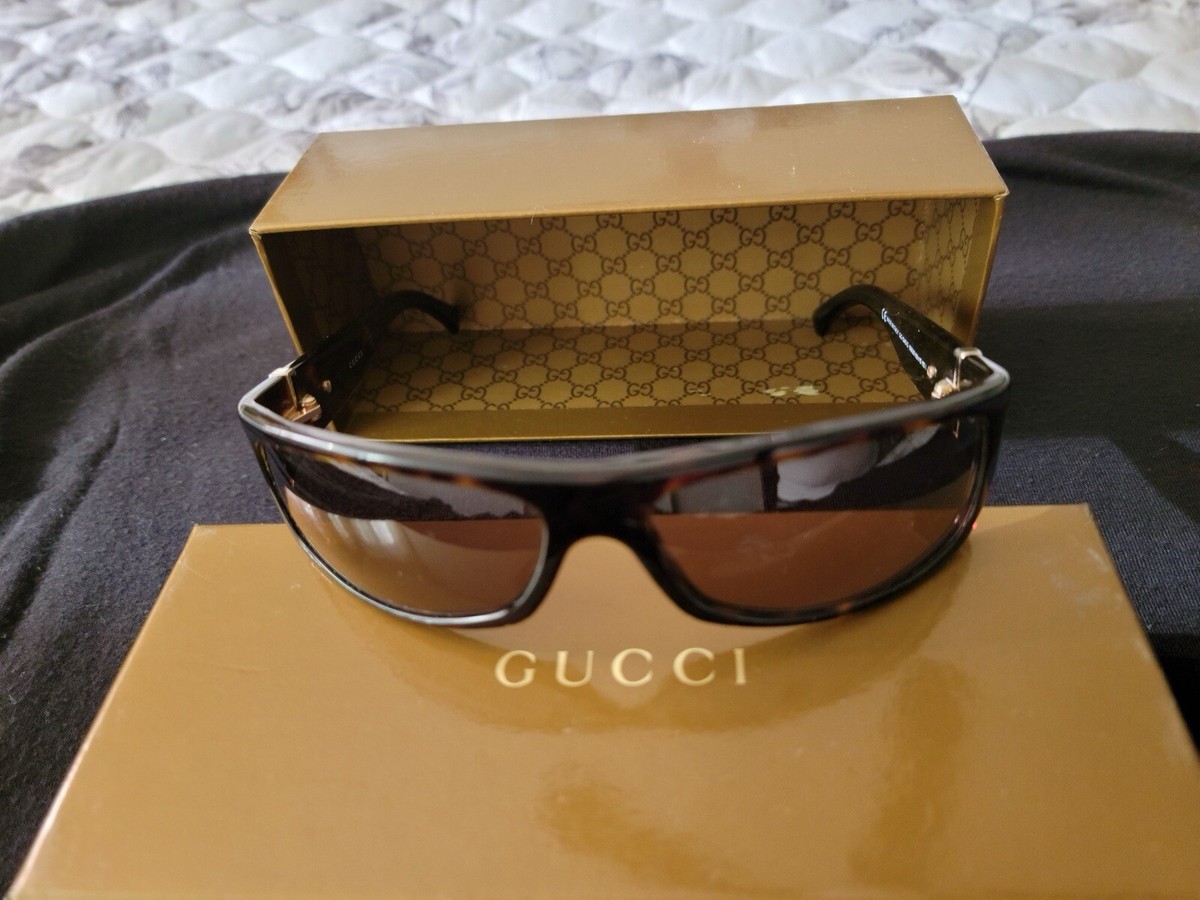 Gucci Wrap Sunglasses - Tortoise - Previously Loved Gucci Brown Tortoise Wrap Sunglasses GG 2984/N/S main image 3