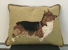 Brand New Welsh Corgi Dog Handmade Needlepoint Pillow 16" by 12"