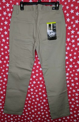slim uniform khakis for men