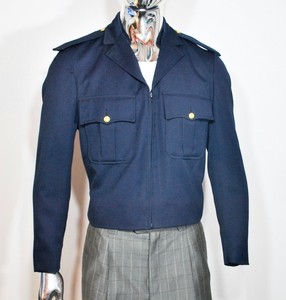 blue security jacket