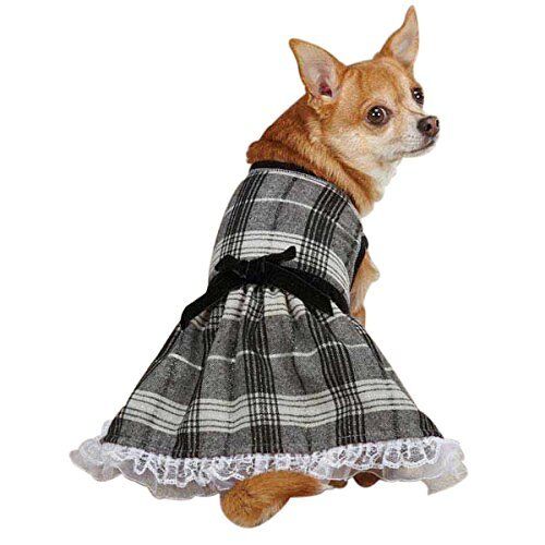 Zack & Zoey Park Avenue Dog Dress Black pet dresses ruffle SMALL - 第 1/2 張圖片
