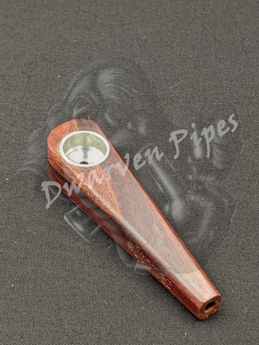 Pipa da fumo tabacco ciotola erbe pipe a mano in legno - logo calabrone + 5 schermi omaggio - Foto 10 di 11