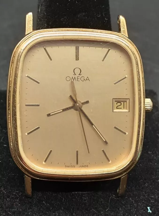 Gold omega shop mens watch