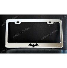 Batman License Plate Frame Custom Made Of Chrome Plated Metal Batman License Plate Frame Custom Made Of Chrome Plated Metal