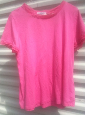 Issac Mizrah Live L Pink Top Shirt 8422T