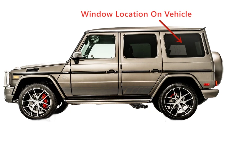 Ajuste 02-18 Mercedes Benz G500 G55 G550 G63 lado izquierdo cuarto ventana cristal Foto 3 de 4