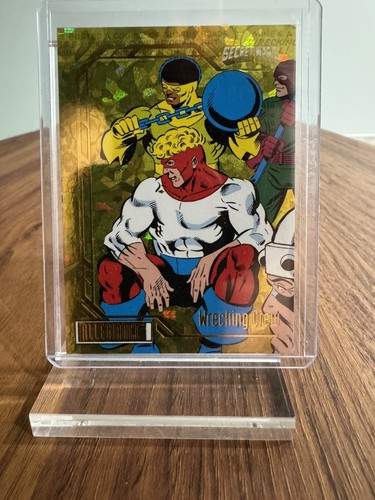2024 Marvel Allegiance Secret Wars Wrecking Crew #57 Yellow Crackle /149