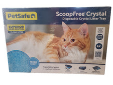 PetSafe ScoopFree Crystal Disposable Cat Litter Tray, Fresh Scent, 1 pack Unopen