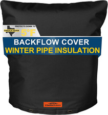 Backflow Preventer Cover Insulated (5°F) - 18" W X 24" H Black, 7-Layer Thick Fa