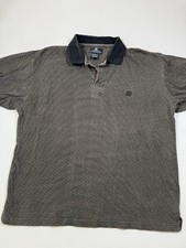 Vintage Givenchy Polo Shirt Mens Medium Gray Geometric Activewear Golf Designer