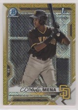 2021 Bowman Chrome Prospects Mega Box Gold Mojo Refractor 6/50 Ismael Mena 7rf