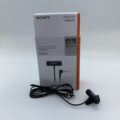 Sony ECM-LV1 - Compact Lavalier Stereo Microphone - Black 3.5mm