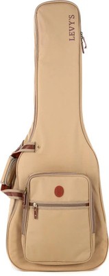 Levy's Deluxe Gig Bag for Dreadnought Guitars - Tan
