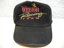 Winston Racing Team Black Cap in Velour Snapback Adjustable