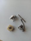 Lot of 2 Masonic Lapel Pin,Sword Crescent Moon & Rite 32 Degree Eagle Tie Tack — photo 4