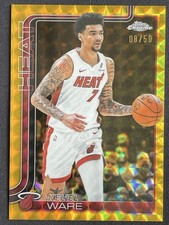 Kel'el Ware 2025-26 Topps Chrome Geometric Gold Refractor Base /50 #129